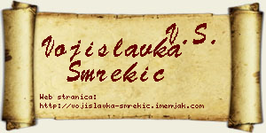 Vojislavka Smrekić vizit kartica